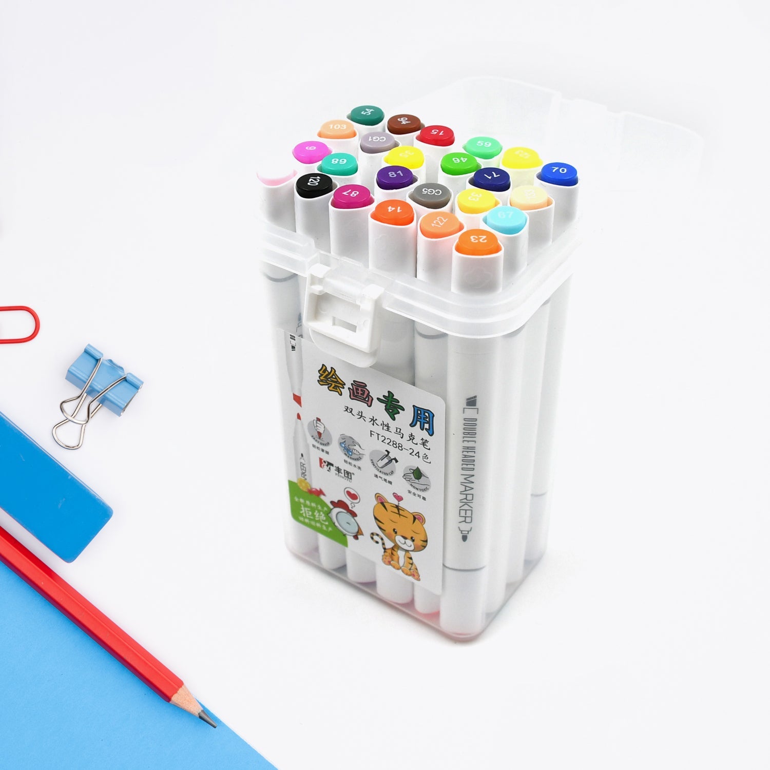 8870 Fancy Art Markers, 24 Colors Double-ended Art Markers Alcohol Based Advanced Art Markers With Plastic Box For Painting, Coloring, Sketching And Drawing For Kids & Adult (1 Set 24 Pc) 8870 Fancy Art Markers, 24 Colors Double-ended Art Markers Alcohol Based Advanced Art Markers With Plastic Box For Painting, Coloring, Sketching And Drawing For Kids & Adult (1 Set 24 Pc)